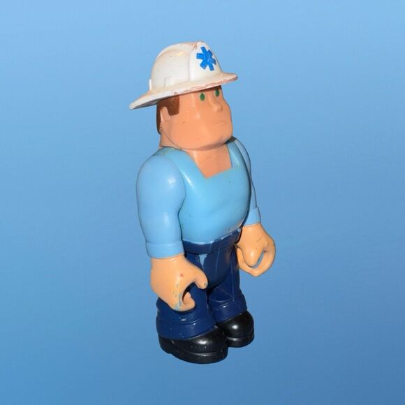 Vintage 1979 Fisher Price EMT Ambulance HUSKY HELPERS Action Figure Workers A20 - Picture 2 of 8